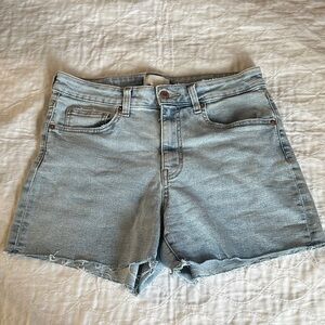 H&M Light Blue Denim Women's cut off Shorts size 8